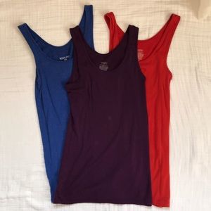Missimo/Merona Tank Top 3 Pack - Medium